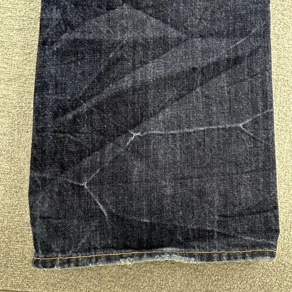 7 For All Mankind Bootcut Jeans Men Size 36x33 Dark Blue Denim Casual USA